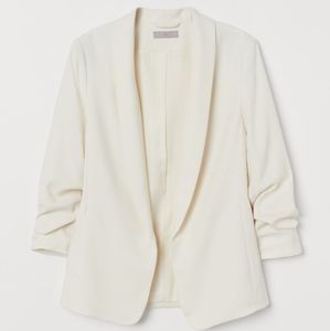 H&M Cream Shaw Collar Blazer